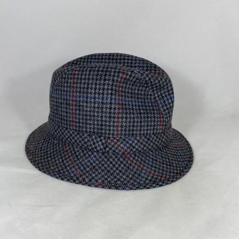 Scala Shape-able Brim Small Checker Pattern Hat